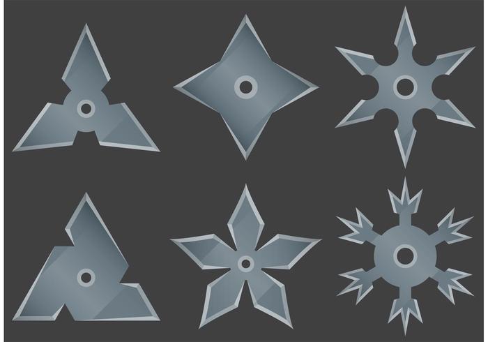 Ninja Star Vectors 