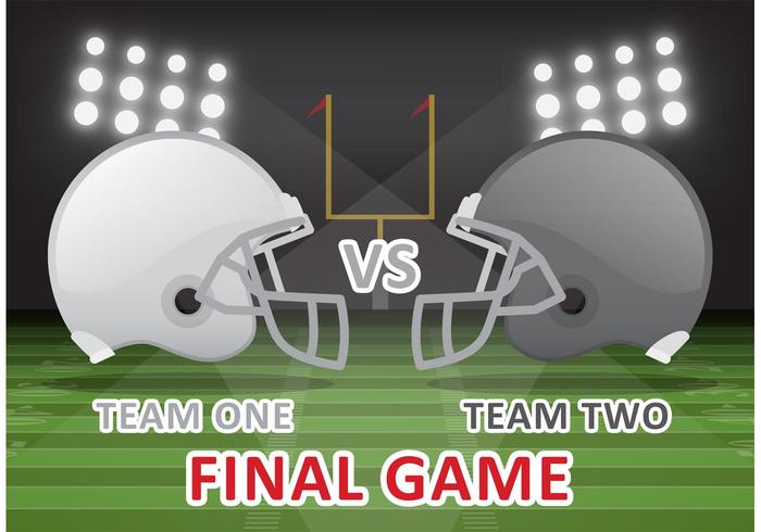 Football Final Game Vector 