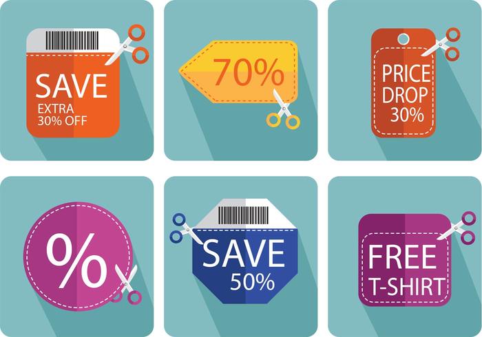 Scissors Coupon Vectors Scissors Coupon Vectors