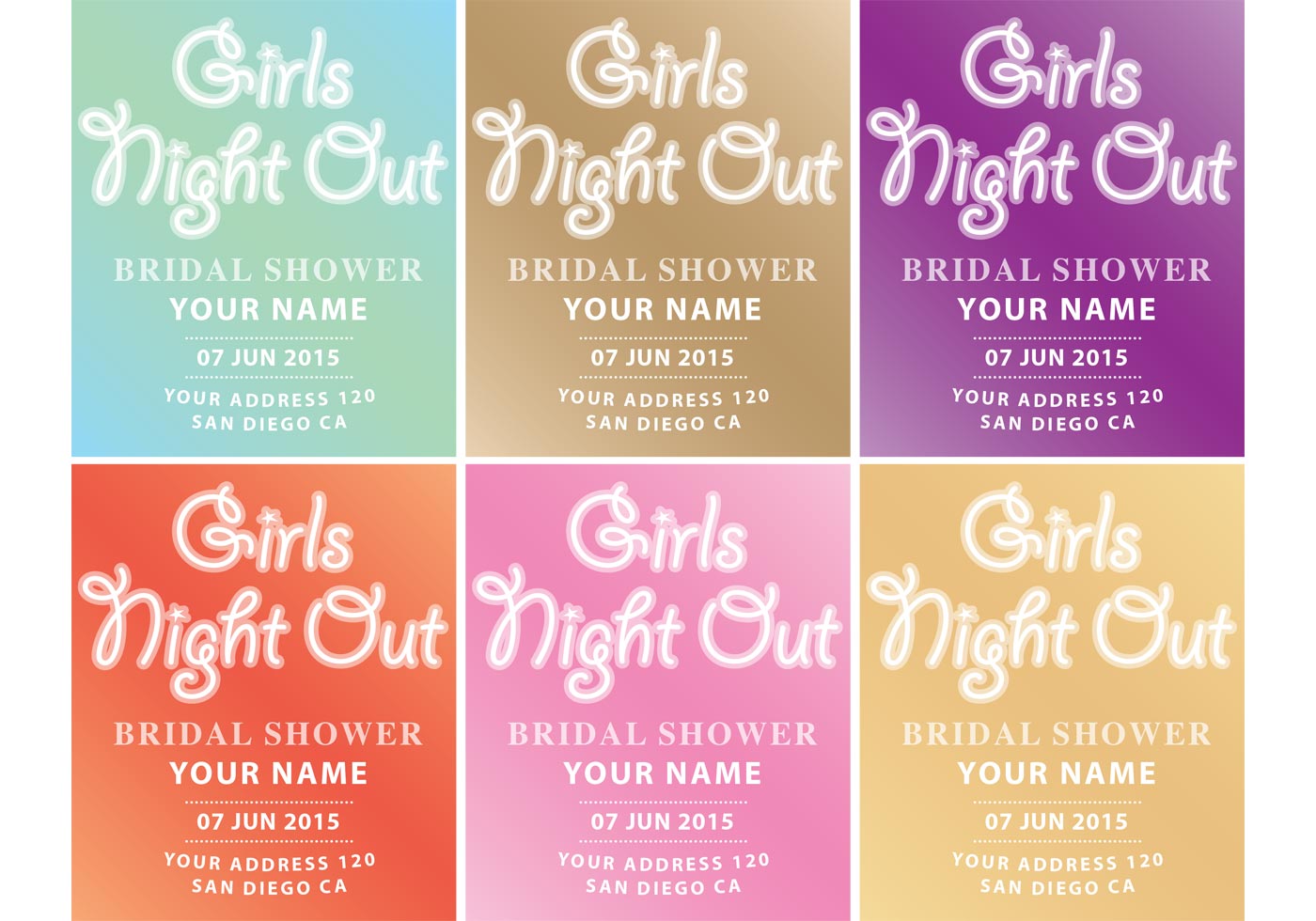 Girls Night Out Invitations Wording