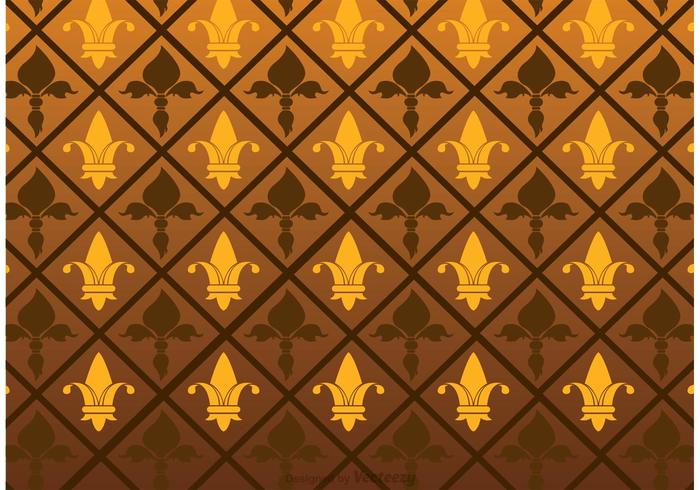 Fleur De Lis Patrón Vector