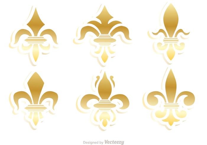 Gold Fleur De Lis Vectors 87699 Vector Art at Vecteezy