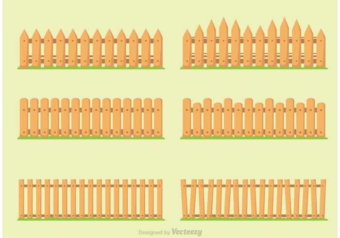 Picket Fence In Grass Vectors