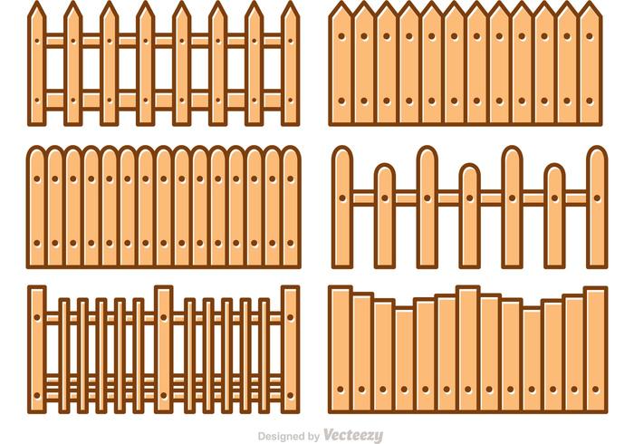 Vectores de dibujos animados valla de piquete