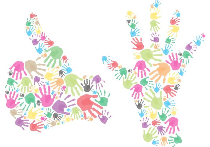 Hands And Handprint Vectors