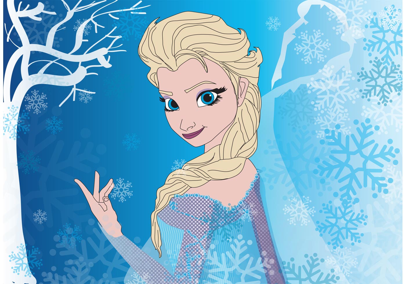 Elsa Frozen Vector - Download Free Vector Art, Stock Graphics & Images