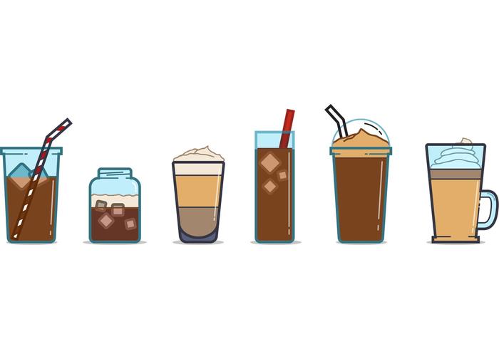 Free Iced Coffee Cup Vectors Free Iced Coffee Cup Vectors