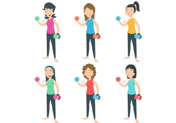 Work Out Ladies Vector