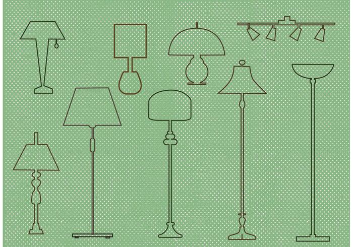 Free Vector Lamp Design Set