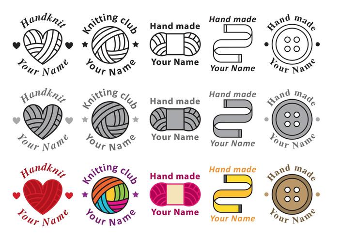 Knitting Vector Logos