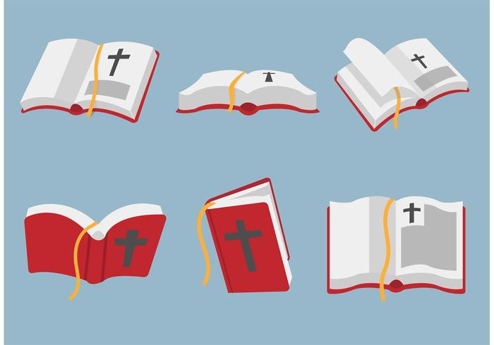 Abra el arte vectorial de la biblia vector