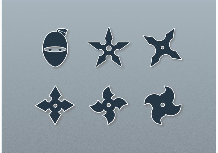 Ninja Throwing Star Vectors Ninja Throwing Star Vectors
