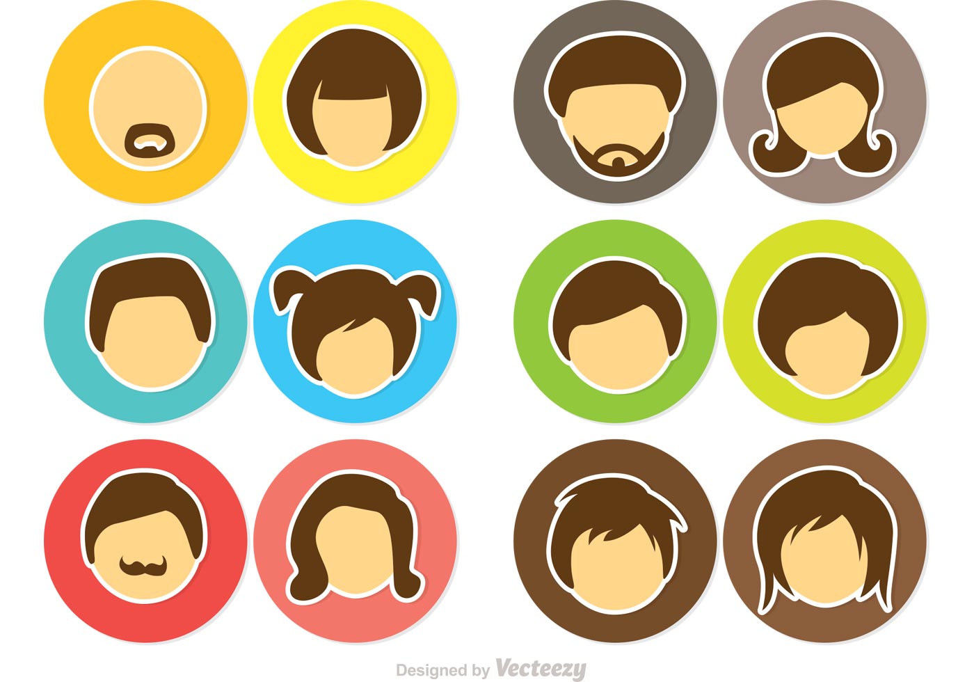 Cartoon Face Icons Vector Pack Download Free Vector Art Stock Cartoon Face Icons Vector Pack Download Free Vector Art Stock