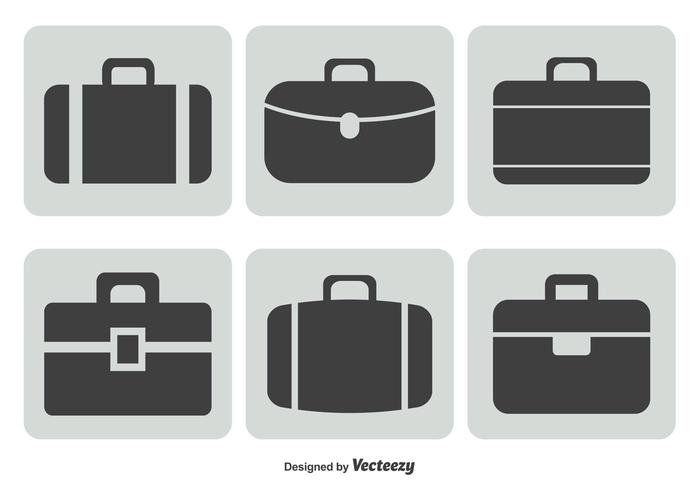 Briefcase Icon Set vector