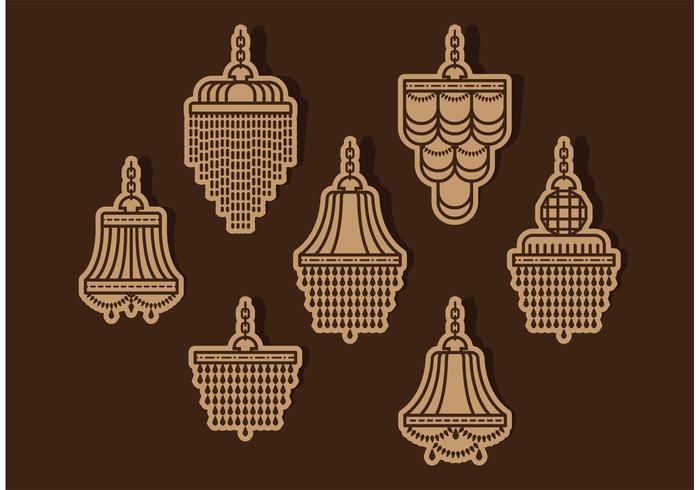 Crystal Chandelier Vectors 