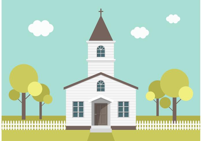 Country Church Vector