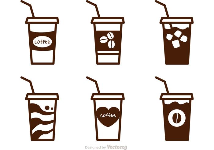 Iced Coffee Outline Photos and Images & Pictures