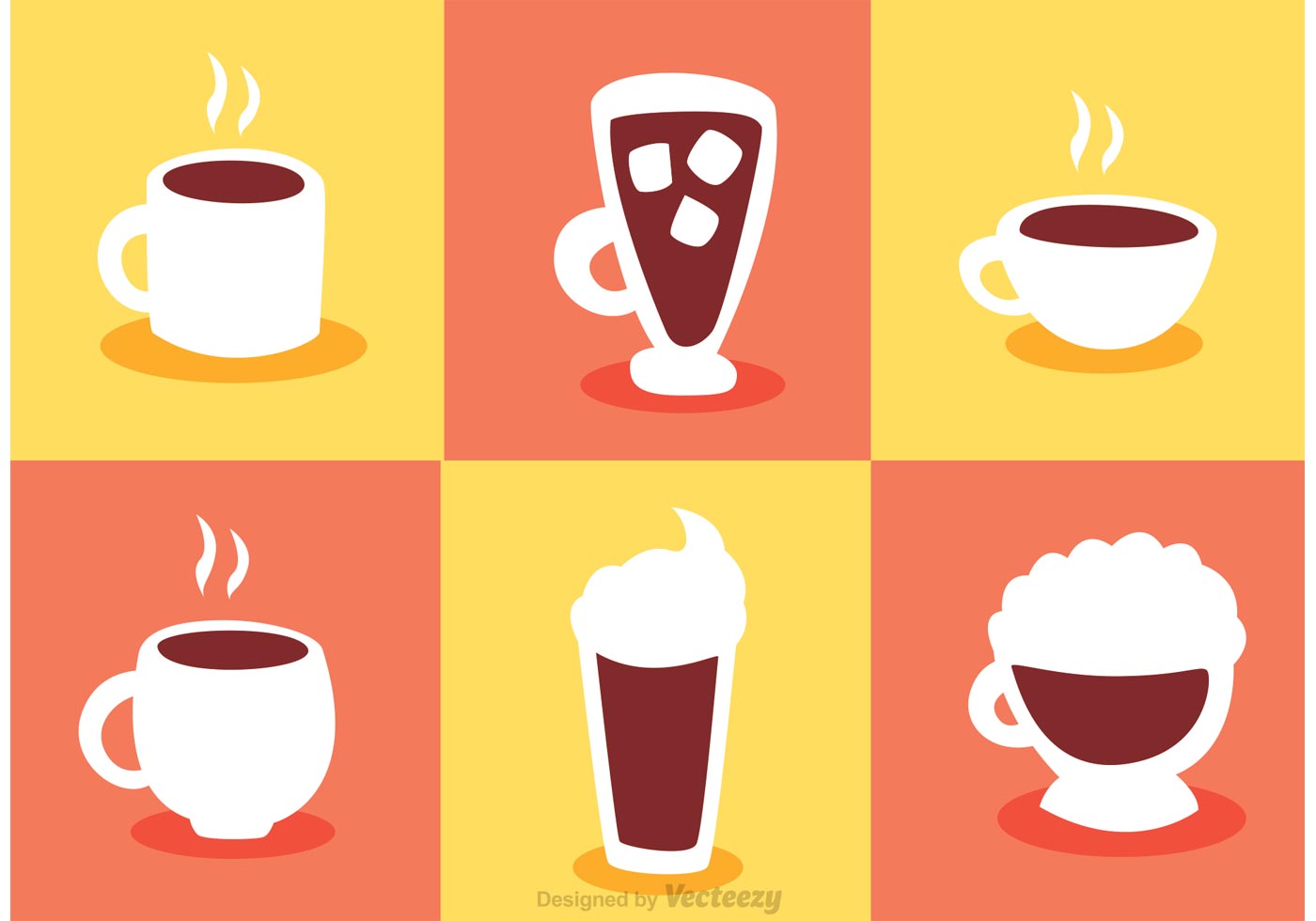 Coffee Icons Vectors Download Free Vector Art, Stock