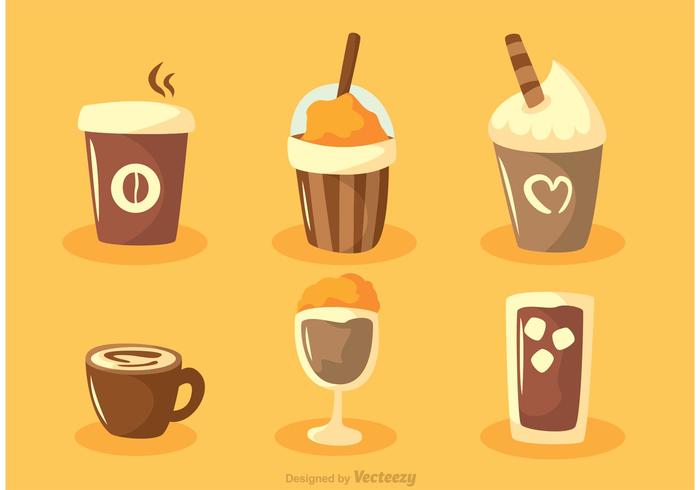 Set Of Coffee Vectors