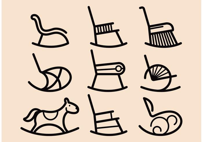 Rocking Chair Vector Icons - Download Free Vectors 