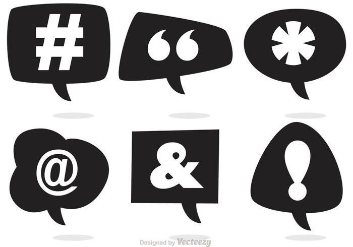 Social Media Speech Bubble Vectors