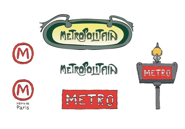 underground sticker vector Paris Free Vector Download  Vector Series Metro Art  Free