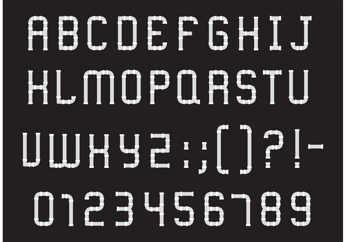 Pipe Alphabet Type Vector Pack 