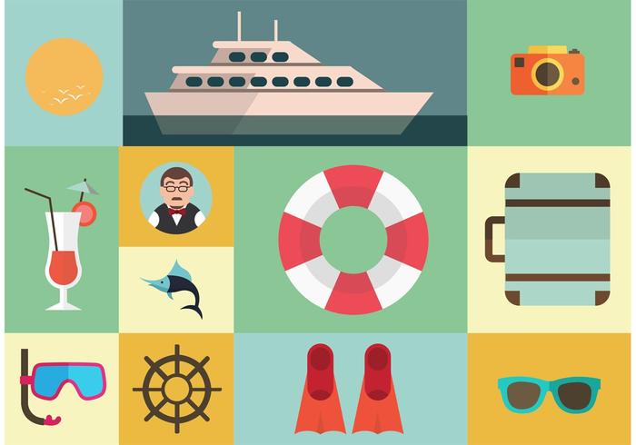 Cruise Liner Vector Elements