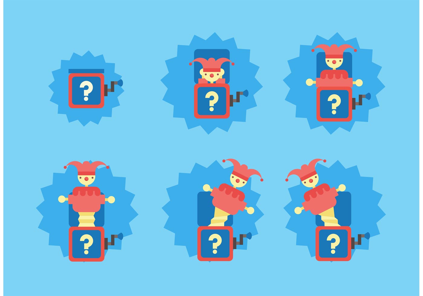 Jack in the Box Vector Sequence Download Free Vector Art, Stock