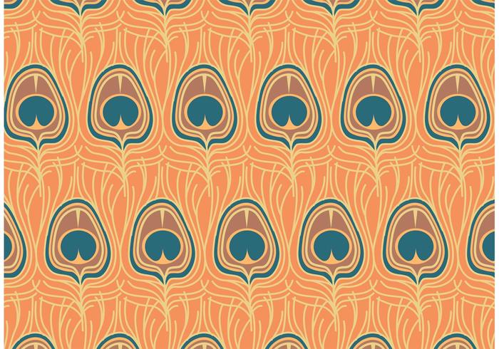 Free Vector Peacock Pattern