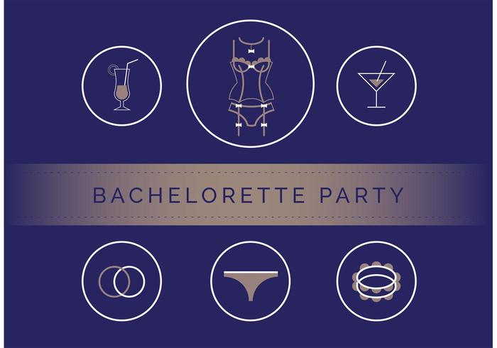 Bachelorette Party Vector Set Bachelorette Party Vector Set