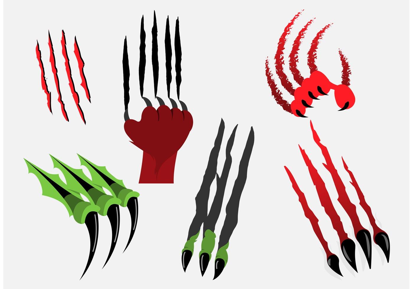 Scary Claws Ripping - Download Free Vector Art, Stock Graphics & Images