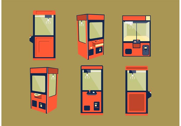 Claw Machine Vector Set