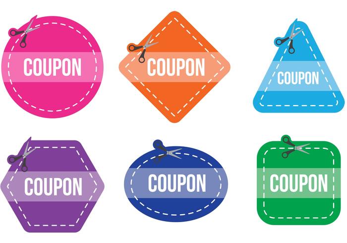 Scissors Coupon Vector 