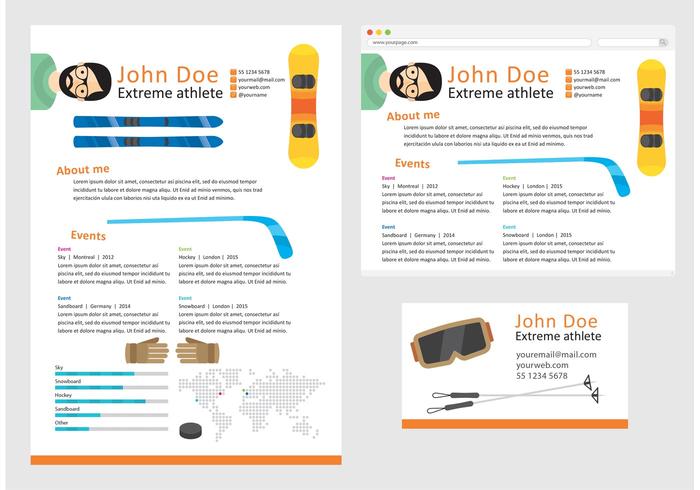 Vector Curriculum Vitae Extreme Atleta