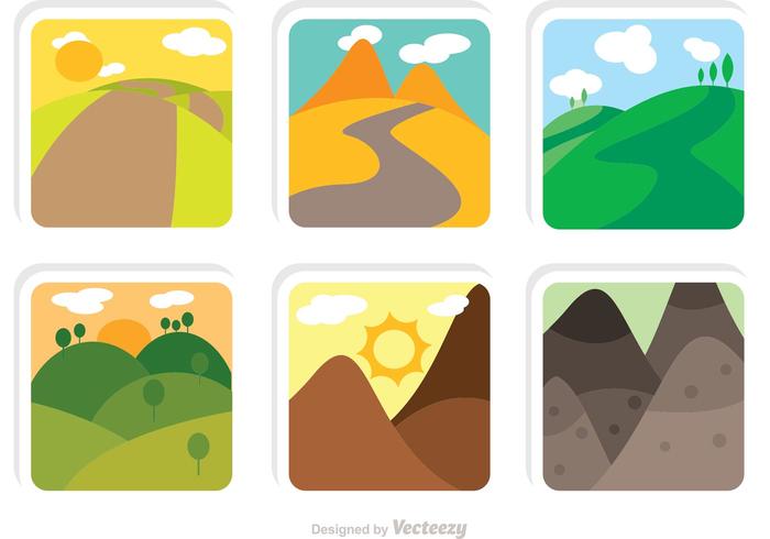 Collection Of Rolling Hills Vectors