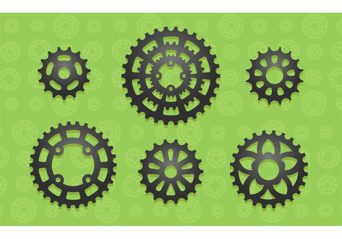 6 Vector Bike Sprockets