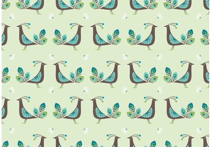 Libre Peacock Vector Seamless Pattern