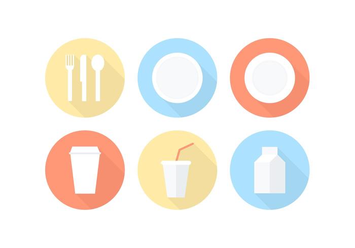 Free Paper Tableware Vector Icons