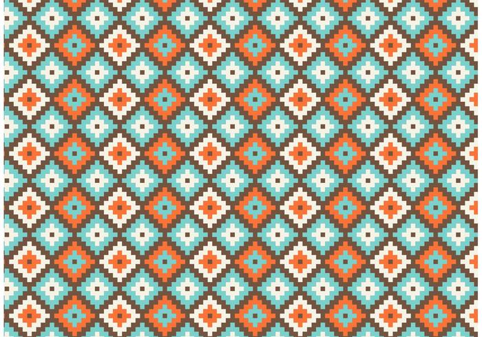 Native American Geometric Seamless Vector Pattern