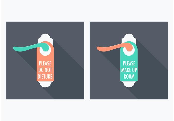 Free Do Not Disturb On Door Handle Vector