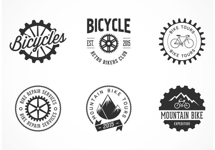 Bicycle Labels Vector