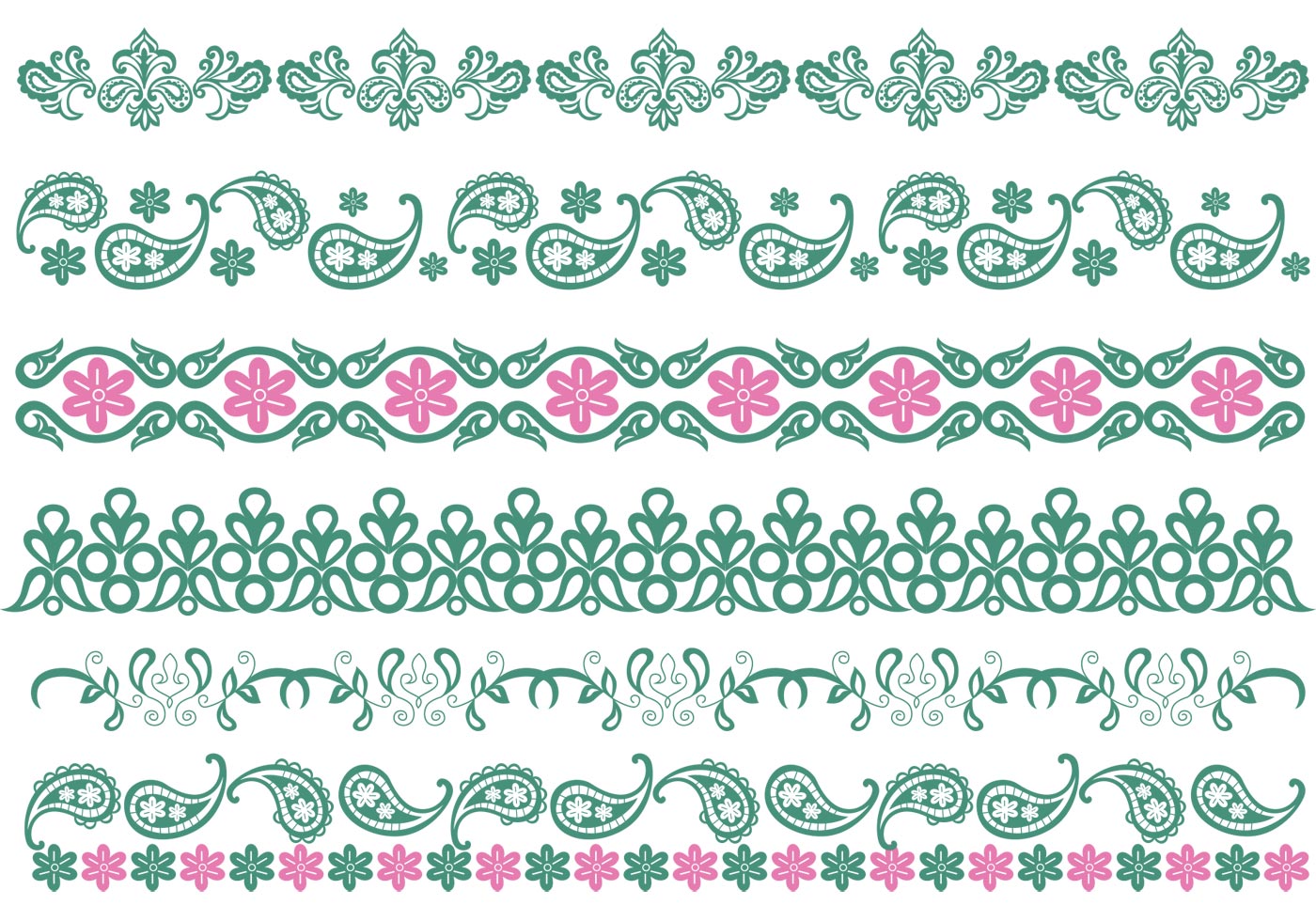 Paisley Border Vintage Vectors - Download Free Vector Art, Stock