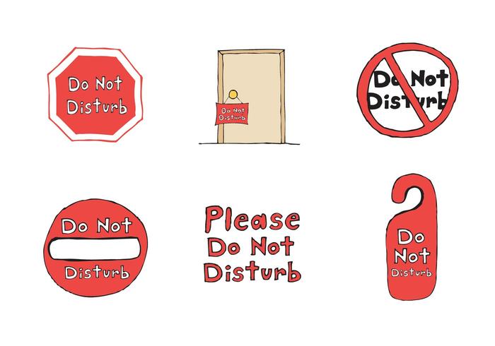 Free Do Not Disturb Vector Series