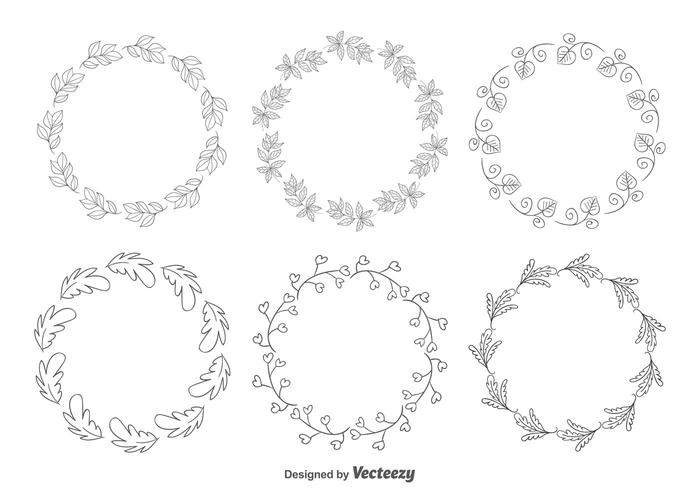 Decorative Floral Frames vector