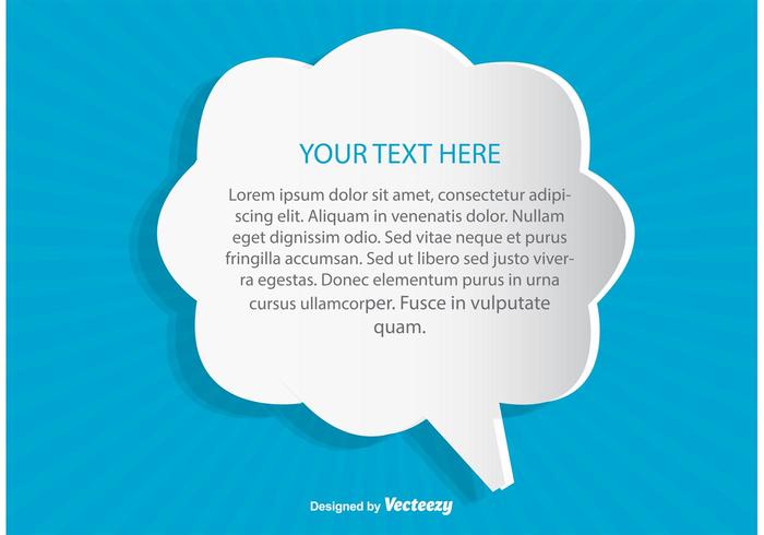 Modern Speech Bubble Background vector