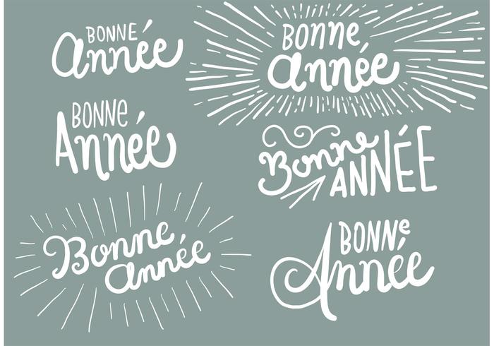 Bonne Annee Free Vectors