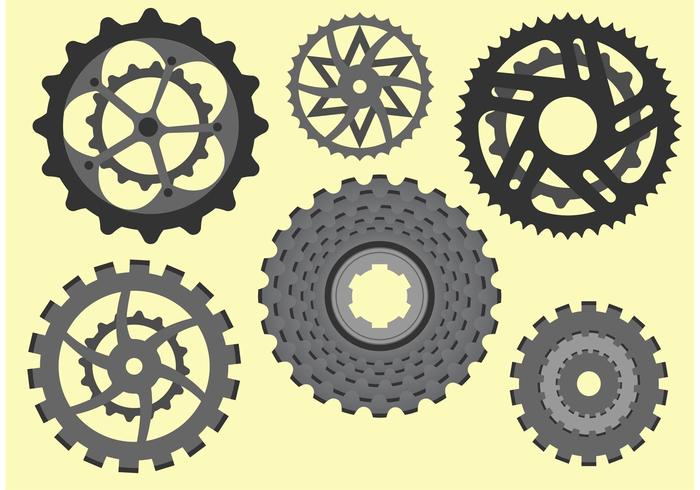 Bicicleta Sprocket Vector Libre