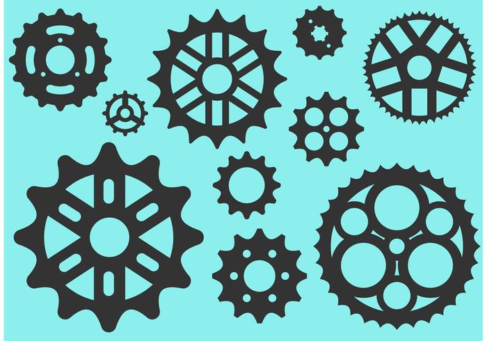 Bike Sprocket Free Vector Silhouettes Bike Sprocket Free Vector Silhouettes