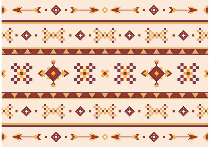 Native American Vector Pattern With Arrows Native American Vector Pattern With Arrows